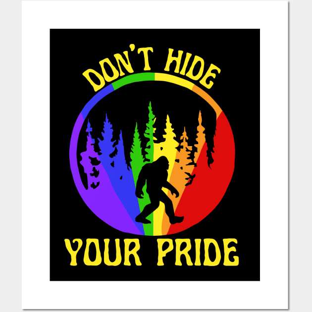 Don't Hide Your Pride Wall Art by Slightly Unhinged